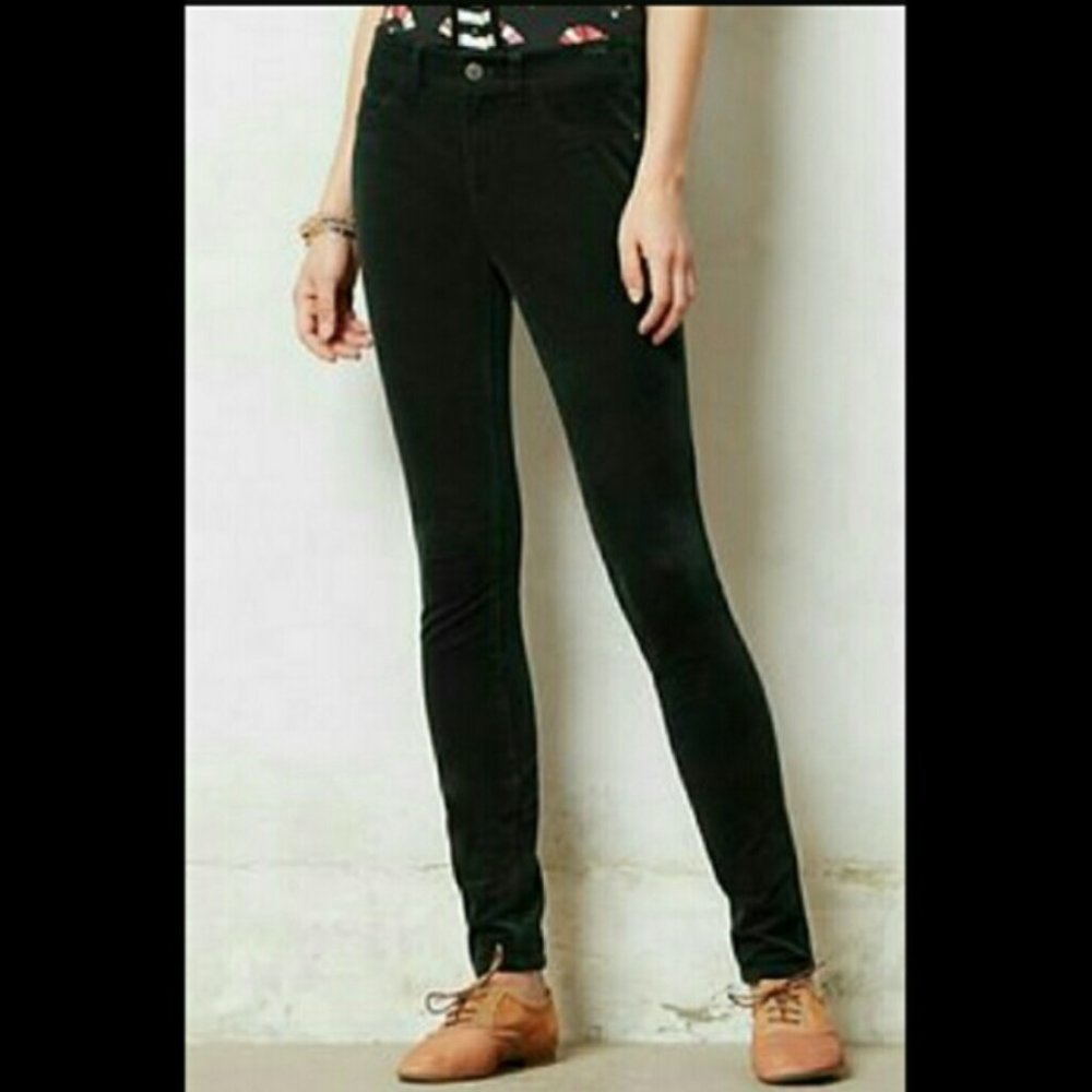 Anthropologie Pilcro and the Letterpress black corduroy legging 27 tall‎